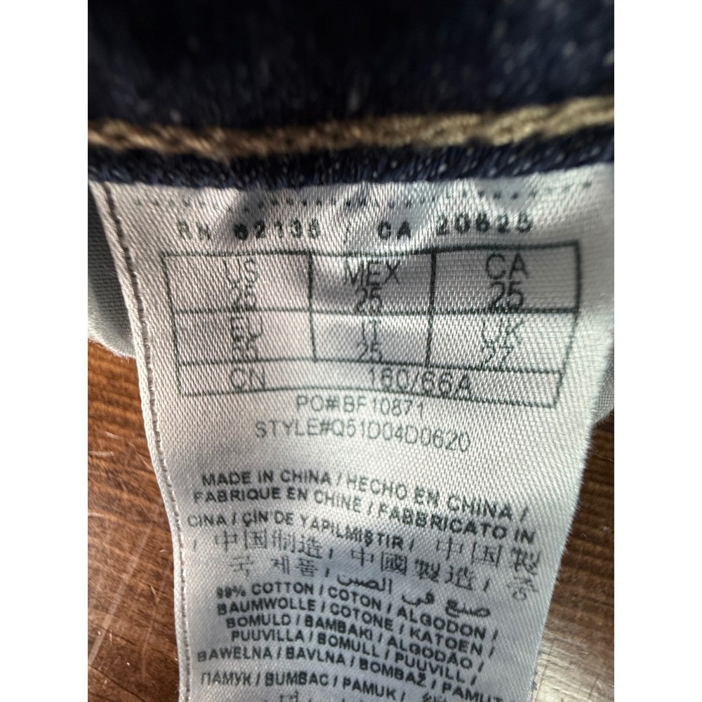 Abercrombie & Fitch Navy Blue Moose Chino Micro Shorts Womens 00‎ Stretch Y2K - Picture 13 of 14